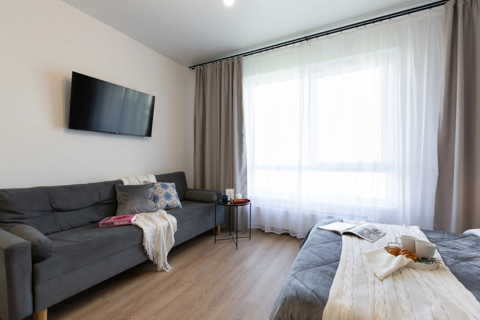 Апартаменты GOSTIO студия ЖК Дмитровский Парк метро Яхромская