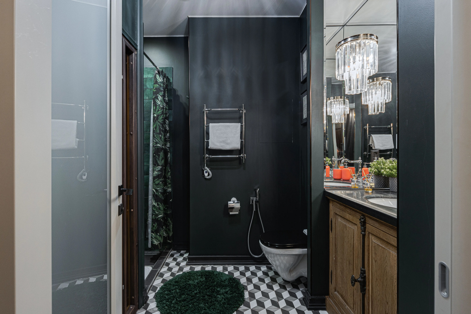 Апартаменты Lalapart Black Emerald с сауной в ЖК Савеловский Сити