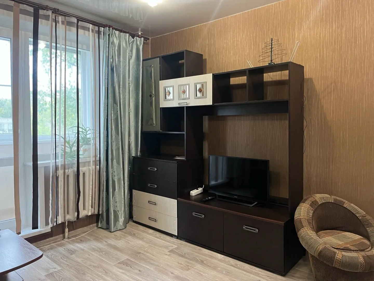 Однокомнатная квартира с большой кухней и лоджией