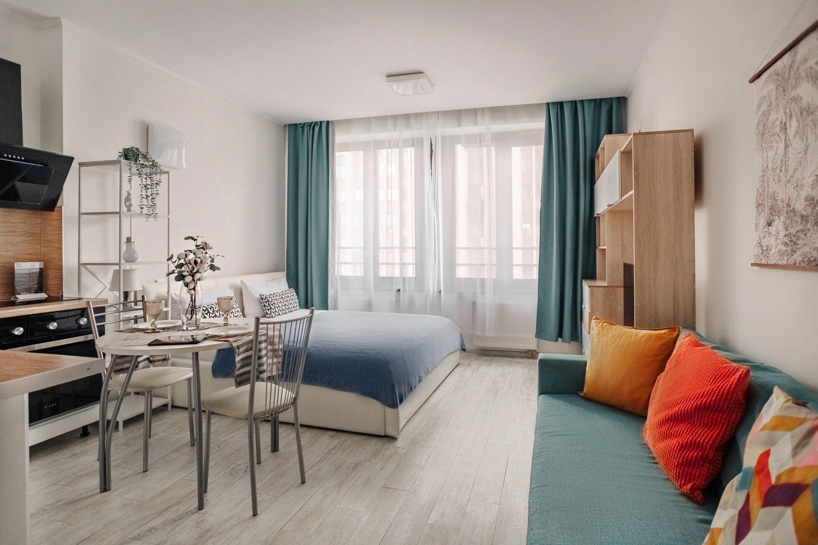 Апартаменты Lalapart Tiffany на 27 этаже небоскреба Савеловский Сити