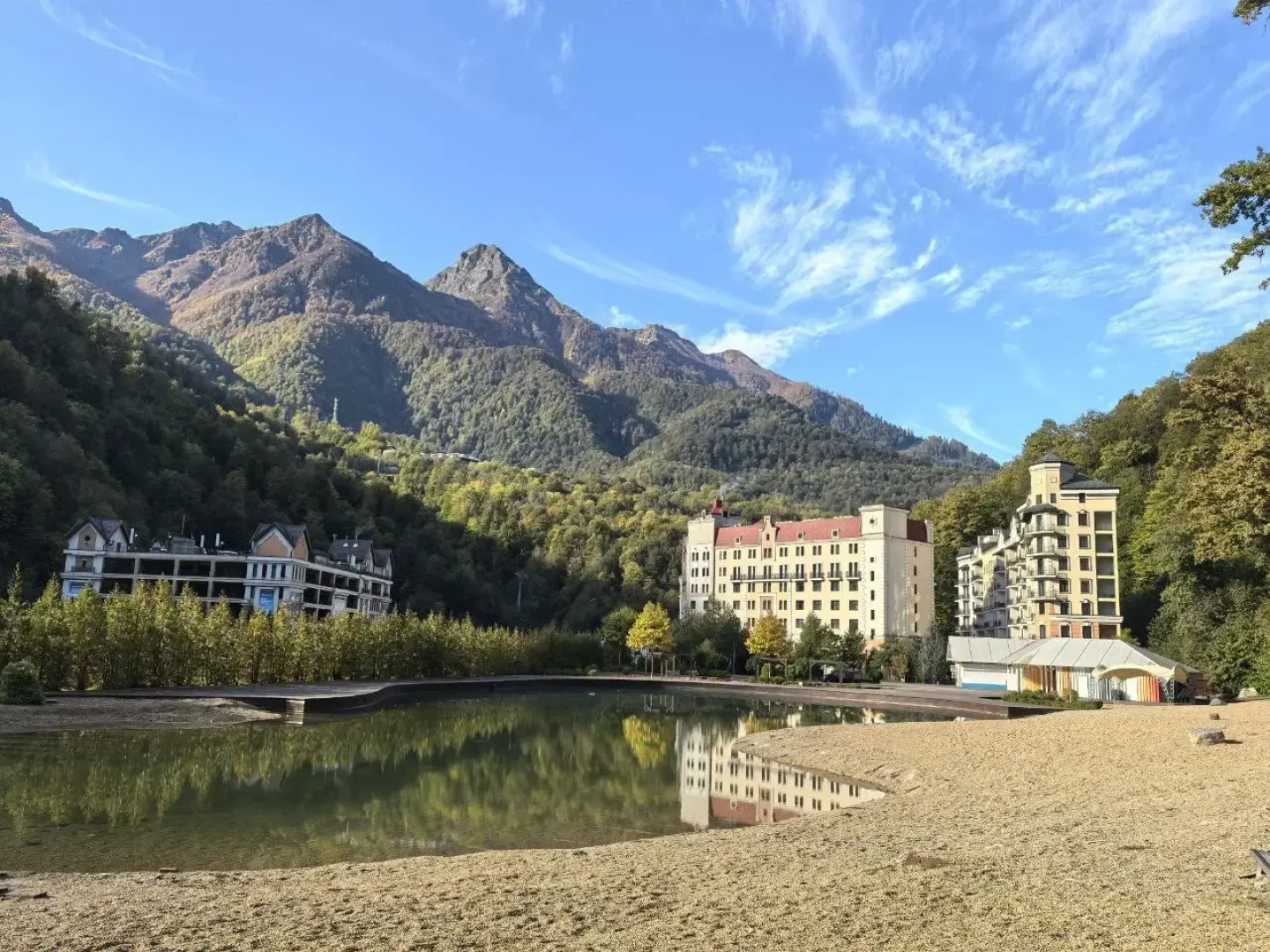 Апартаменты Студия в центре Роза Хутор, жить в горах