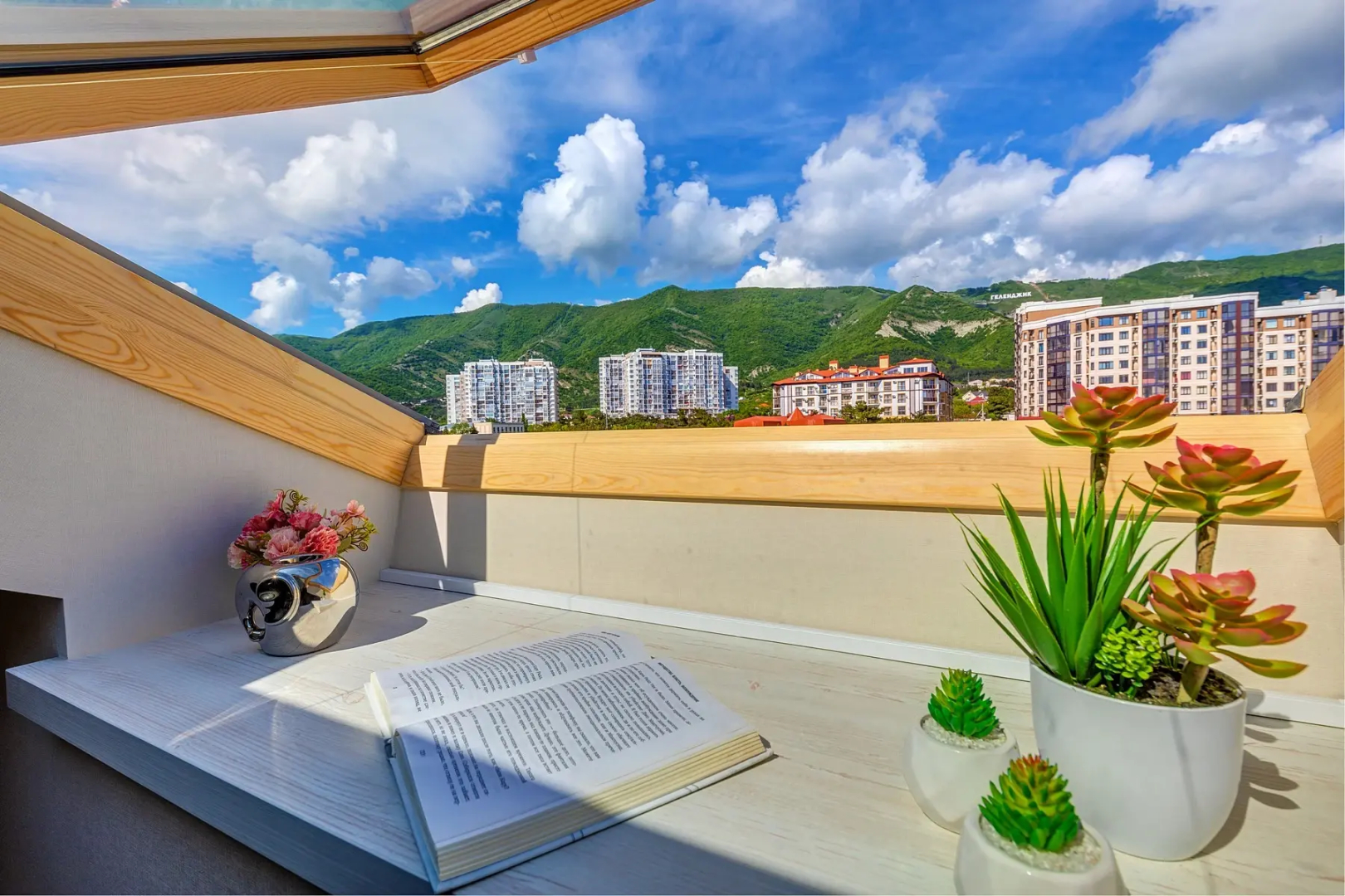 Апартаменты Люкс с большой ванной и видом на горы Sea Breeze & SPA