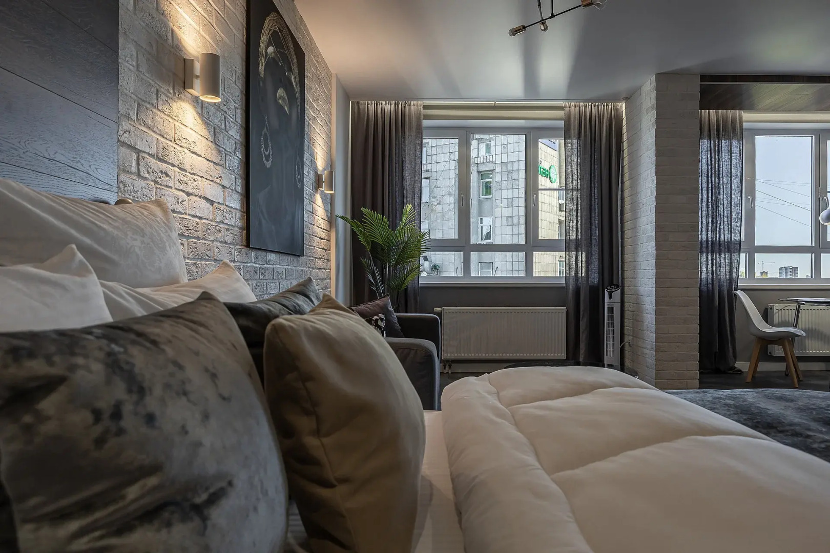 Квартира Студия в новом доме рядом с канатной дорогой