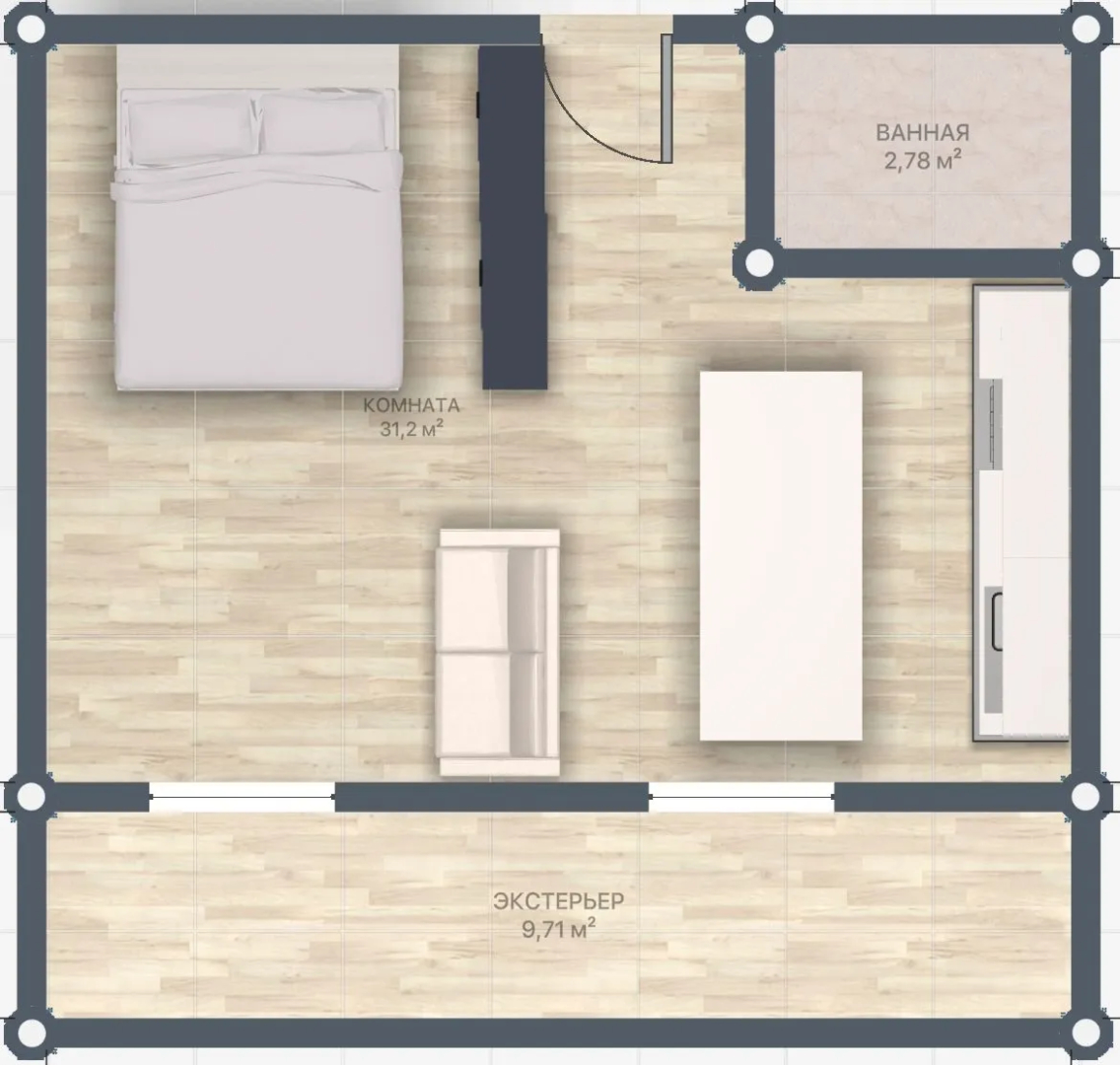 Апартаменты TopHouse на Можжевеловой 18, 16 этаж