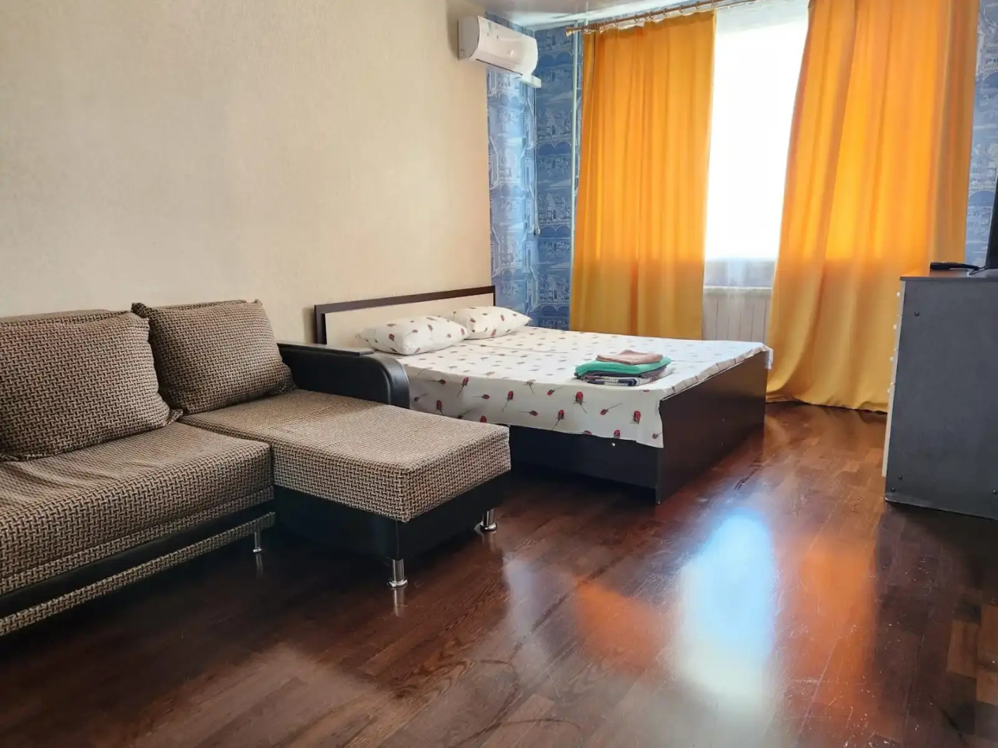 Апартаменты Уютная квартира с видом на Родину Мать