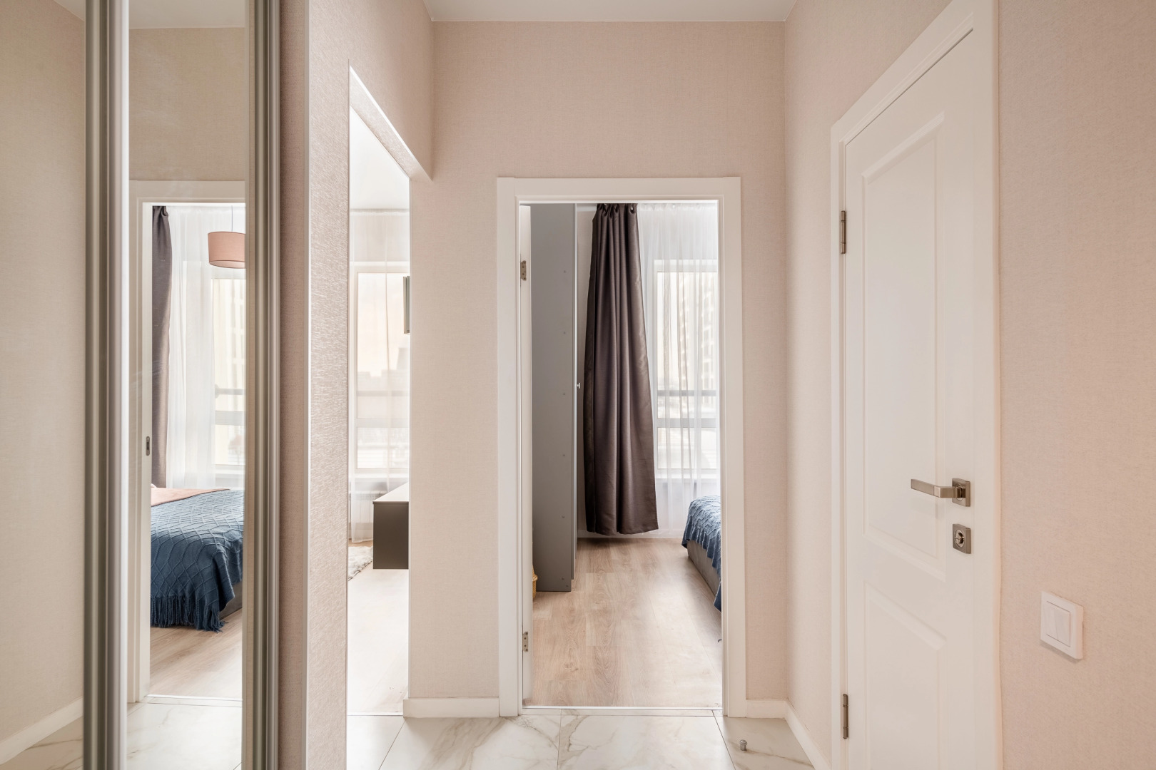 Квартира Евродвушка в природных тонах