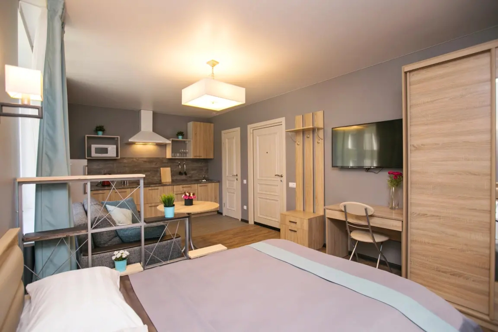 Квартира New Horizon Ovechkin Apartments Aquamarine  рядом с Московским вокзалом