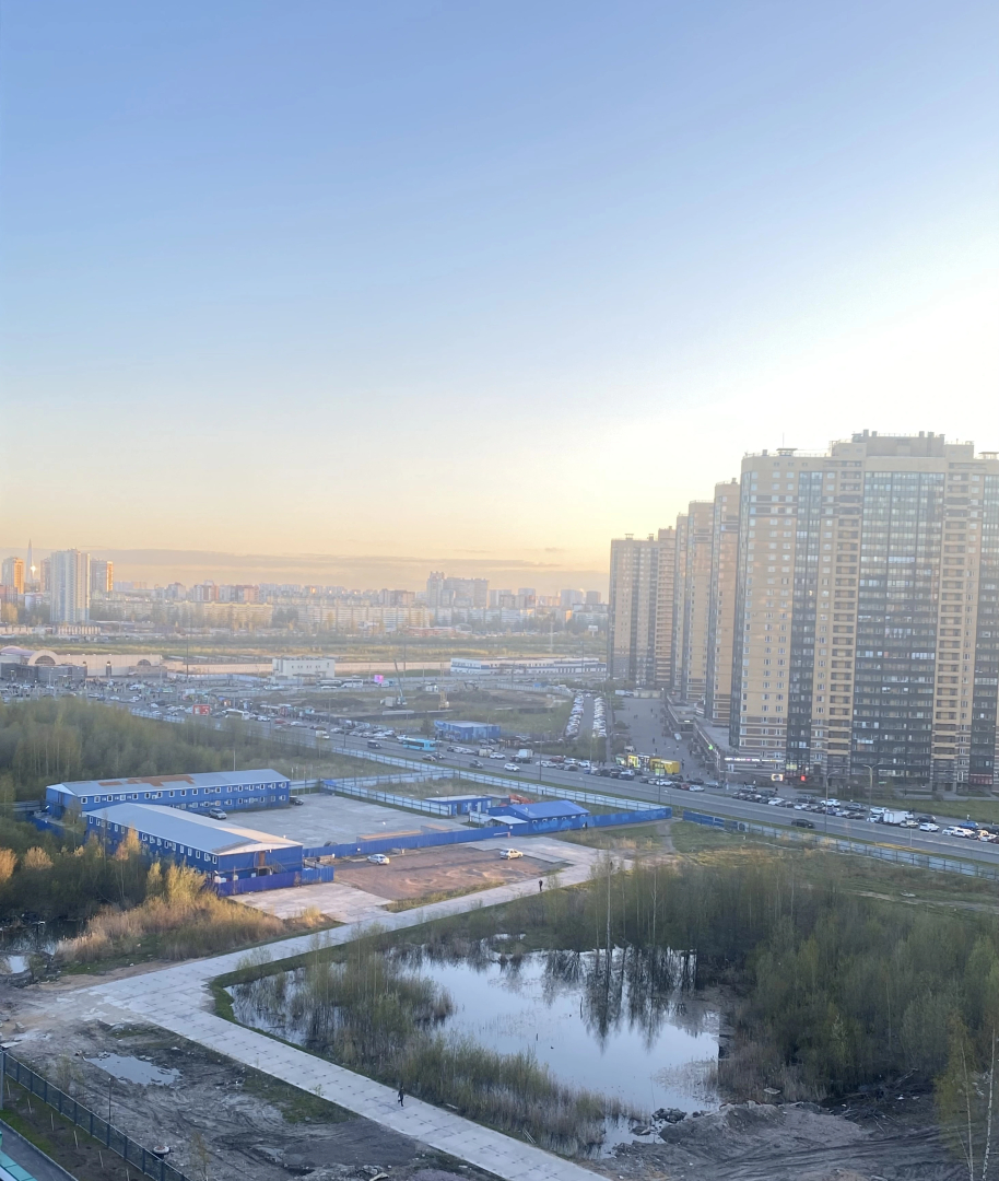 Квартира Уютная Светлая Студия в 8 минутах от метро Парнас