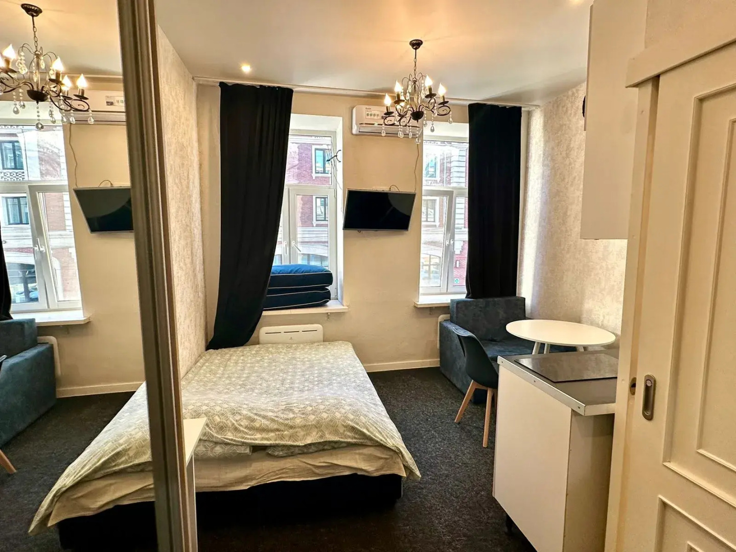 Квартира Студия с дизайнерским ремонтом