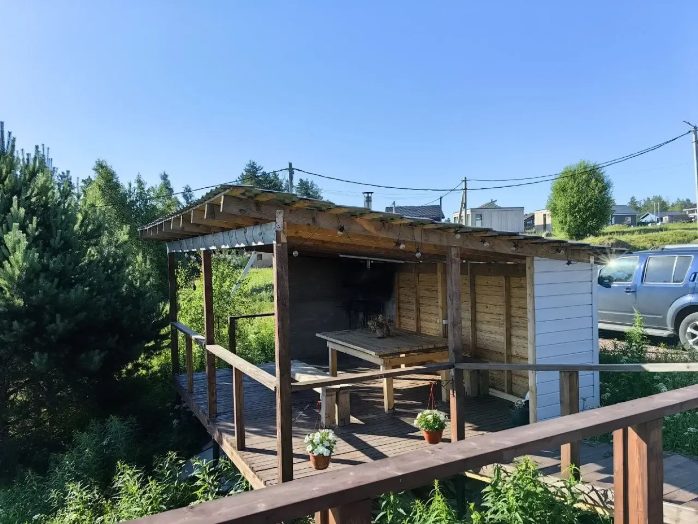 Частный дом A-frame с сауной у Игоры