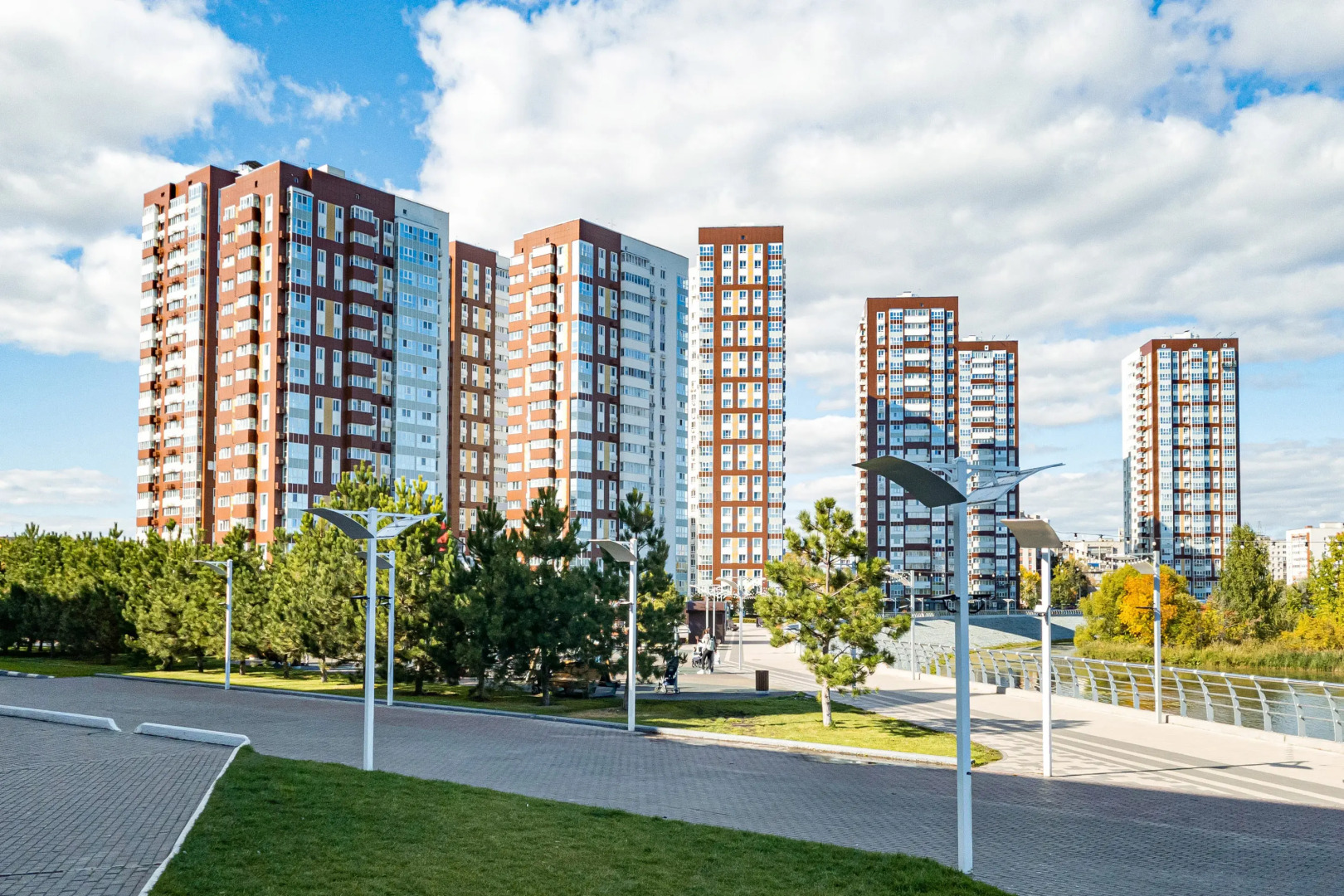 Апартаменты на 22 этаже с видом на реку