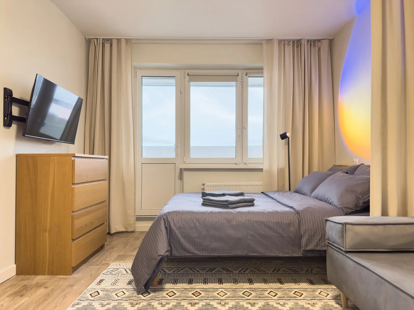 Квартира 1к с видом на озеро