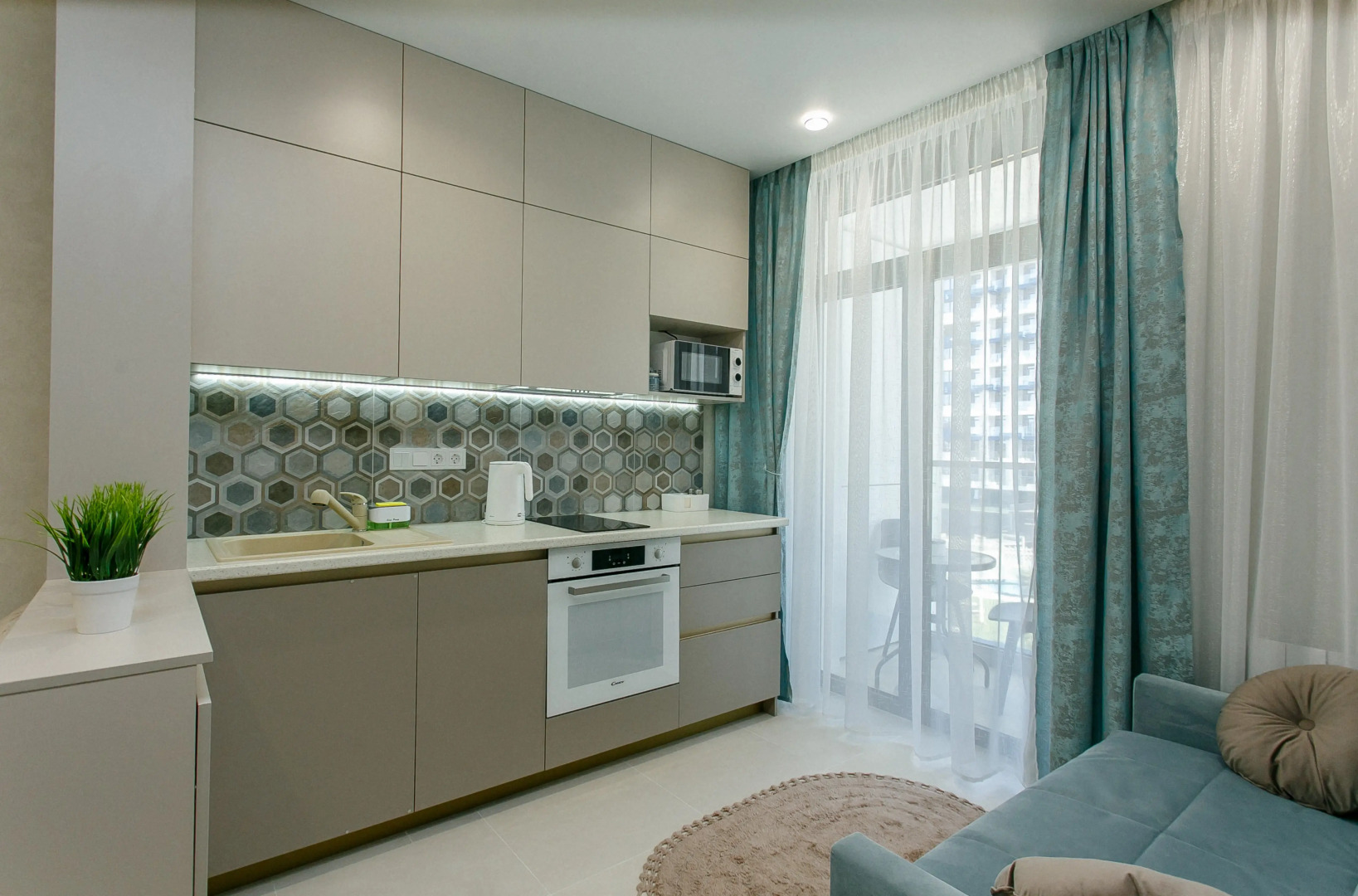 Апартаменты Студия ЖК Кислород с видом на горы