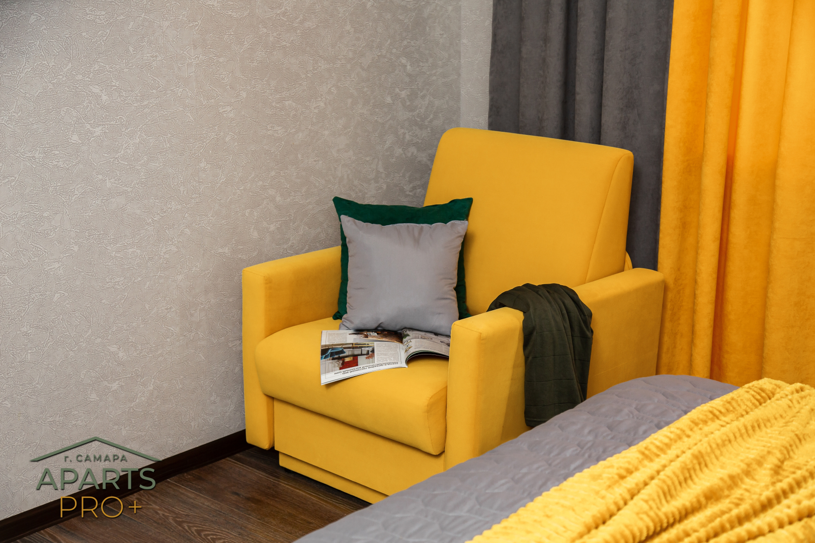 Квартира Aparts Pro Видовая 3-х местная студия с панорамным балконом в ЖК Арго на 12 этаже