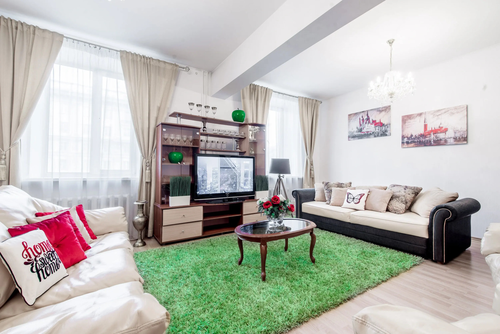 Апартаменты 3-комнт. в самом центре Минска для 10 гостей