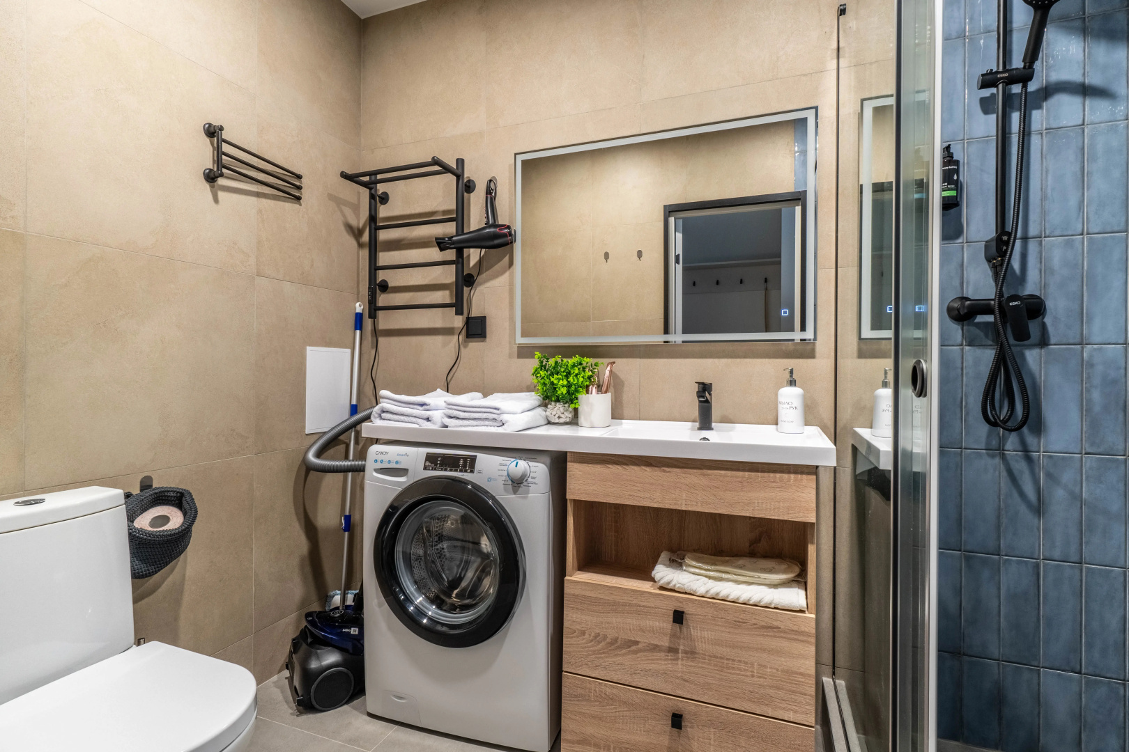 Apartment GLOBALSTAY. Новая студия Ладожский Авенир 10 мин м. Ладожская