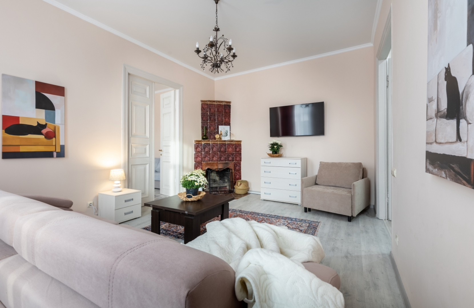 Квартира Атмосферная квартира с камином