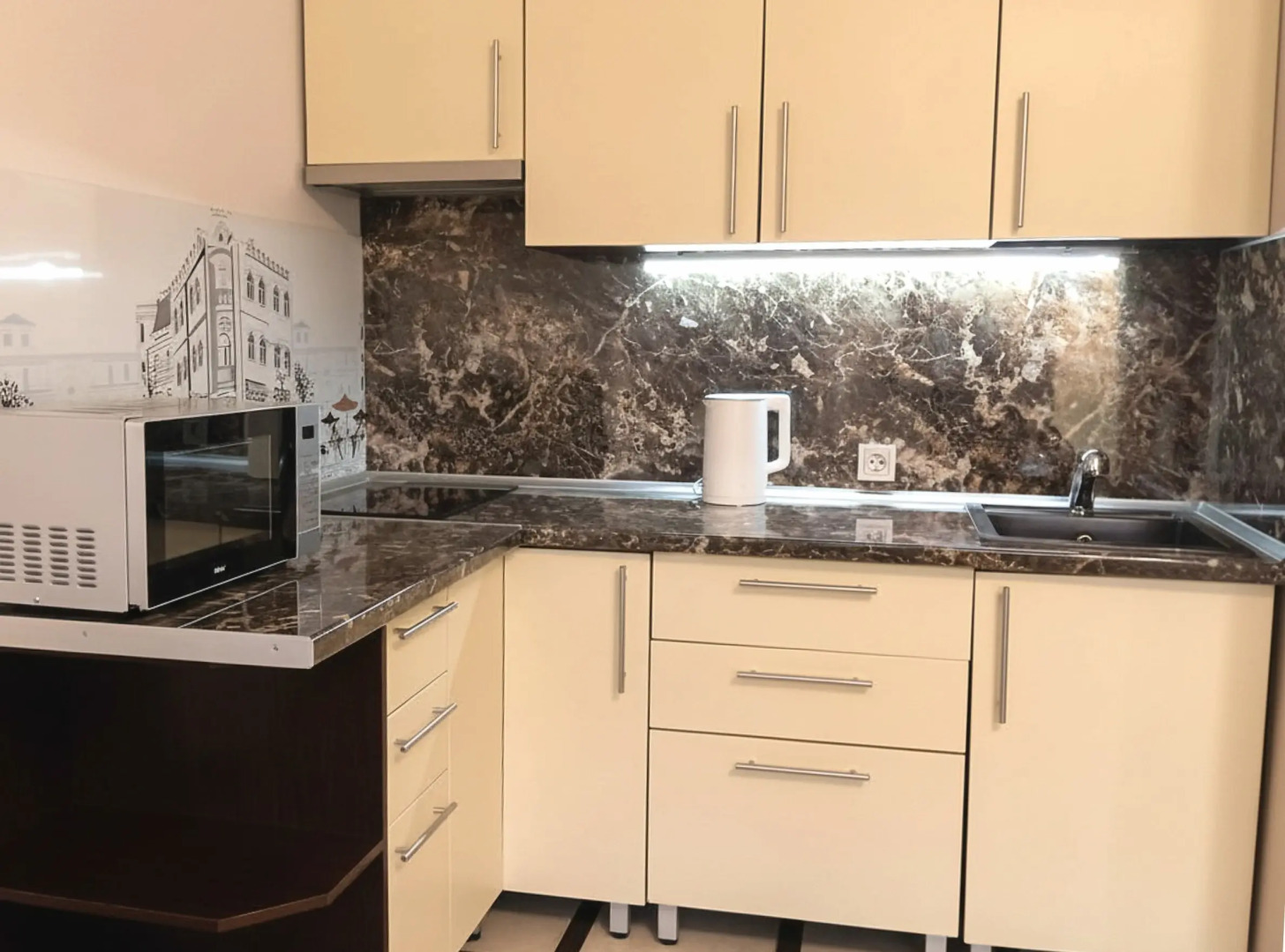 Квартира-студия с панорамным видом на горы