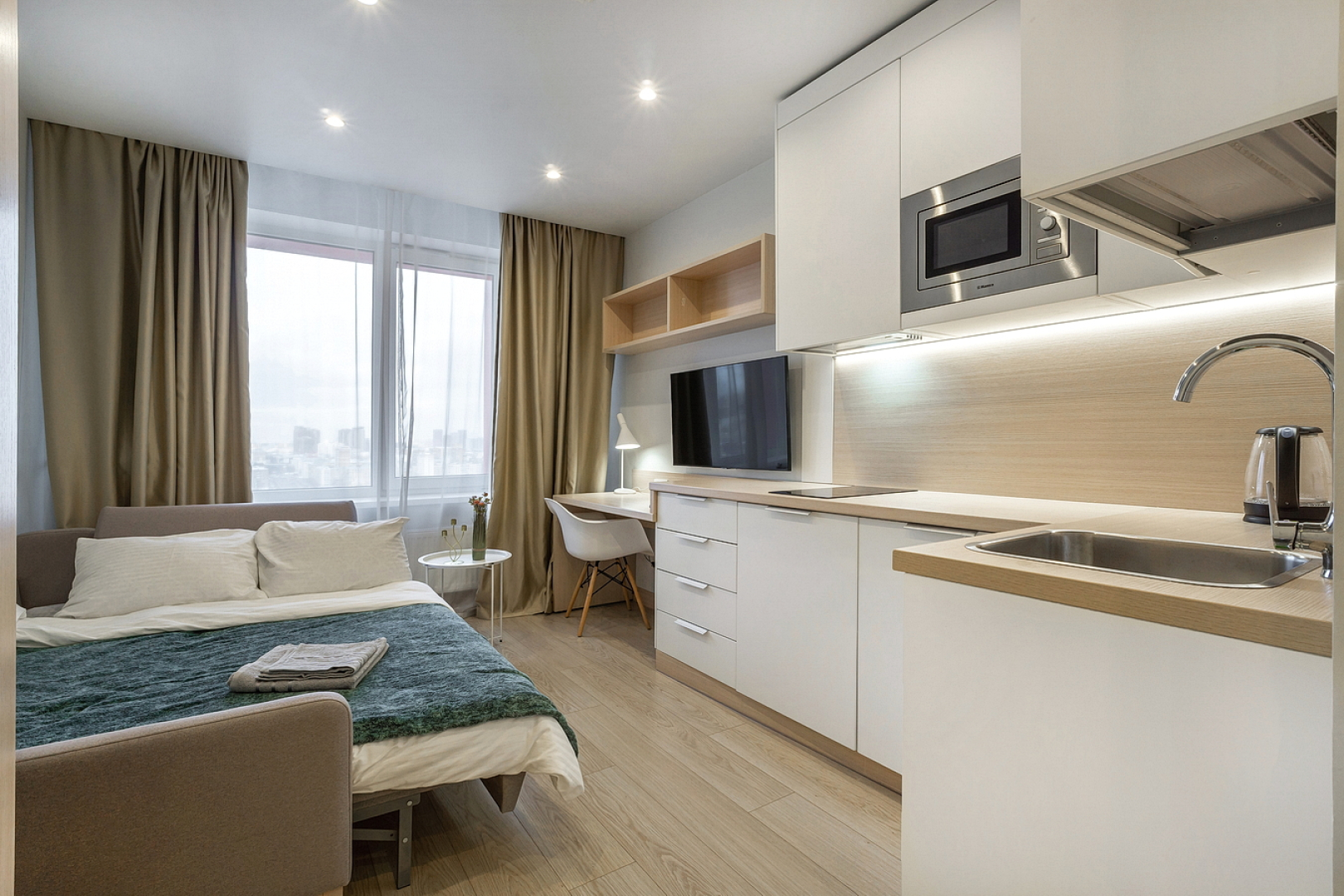 Апартаменты Бизнес-студия с видом на Москва-реку