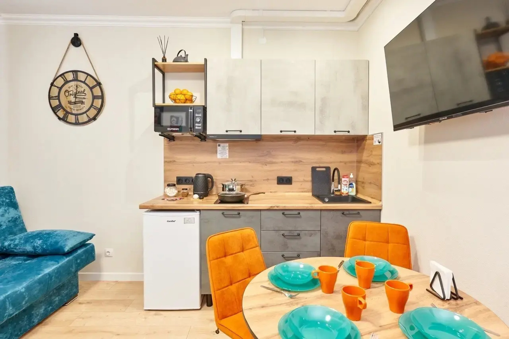 Квартира Студия в новом доме ЖК Премьер, самый центр города у Гипермаркет Семья по адресу Николая Островского 52 на 4 человек