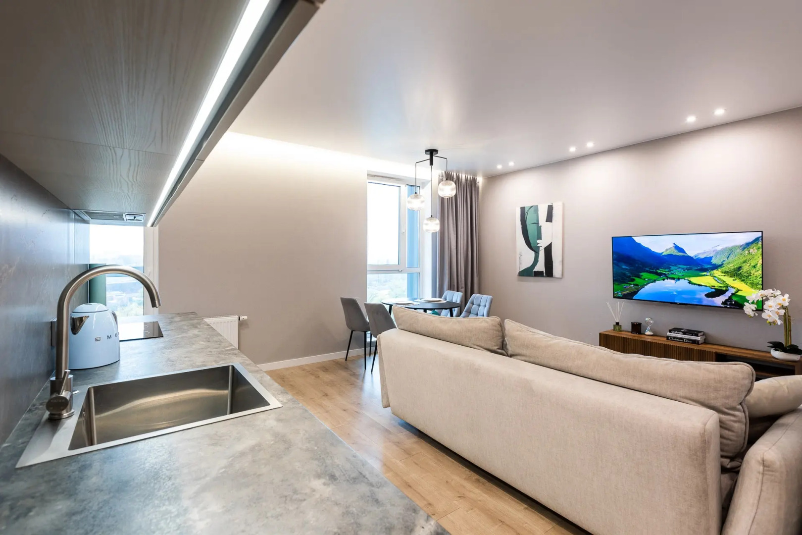 Апартаменты Stylish Grey  in the Luxury residential complex Comfort Park