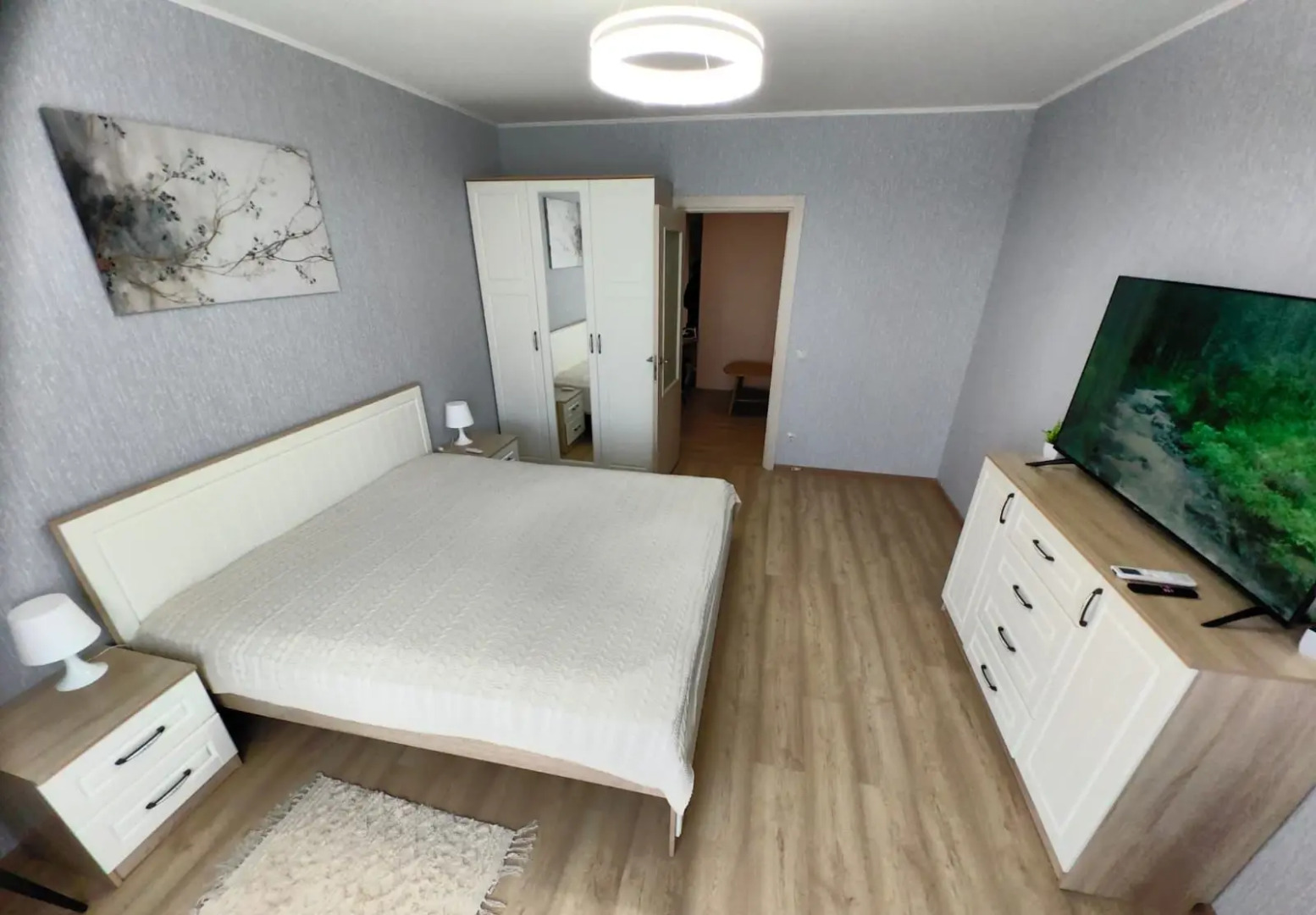 Квартира Современная видовая 1-комнатная квартира у реки в Завидово