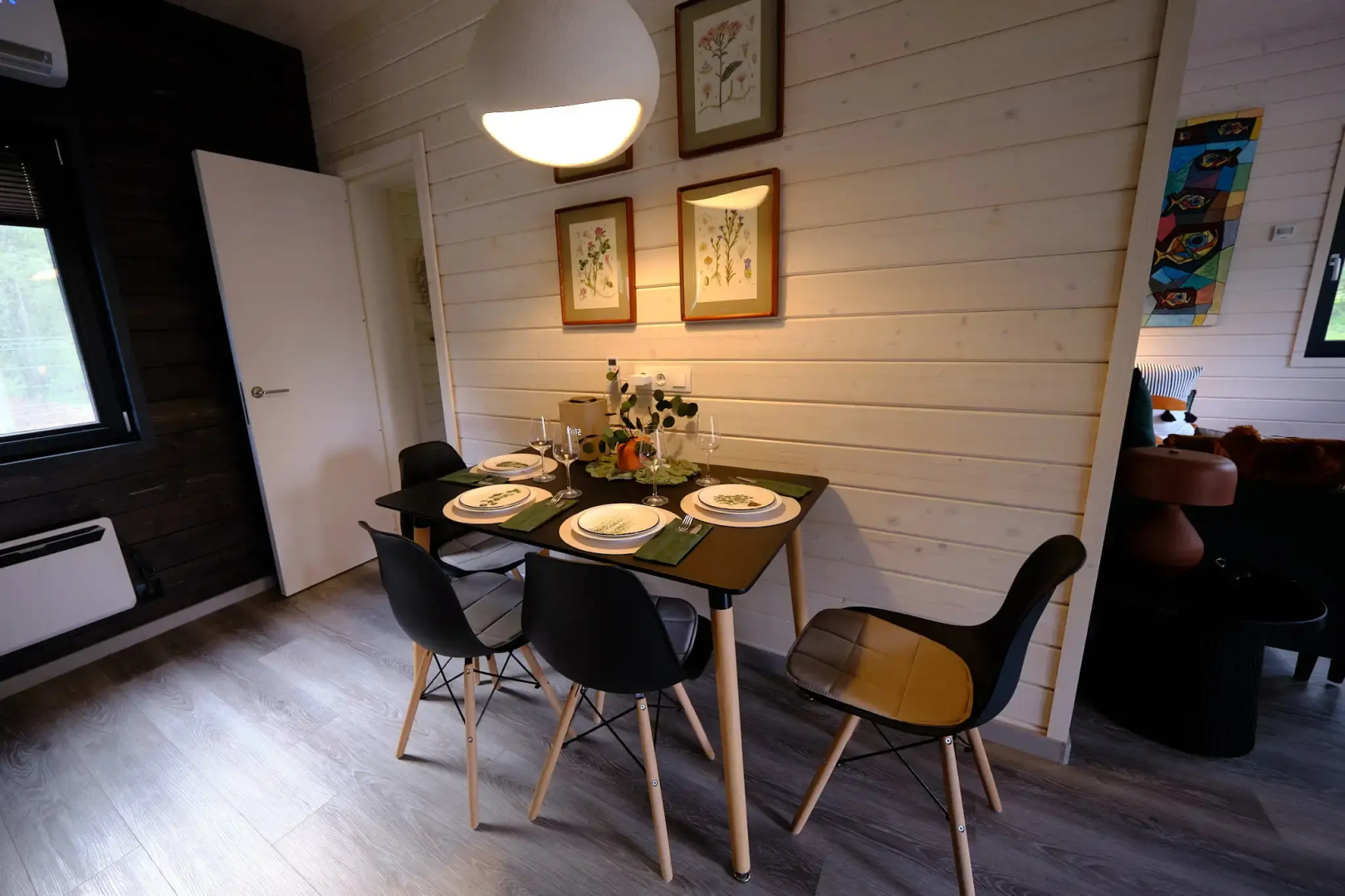 Частный дом Коттедж Шапки Дача Hygge с камином
