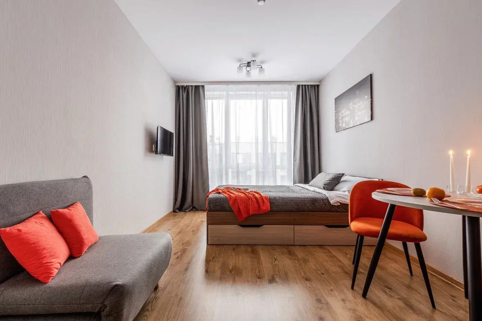 Апартаменты Уютная студия у метро Парнас