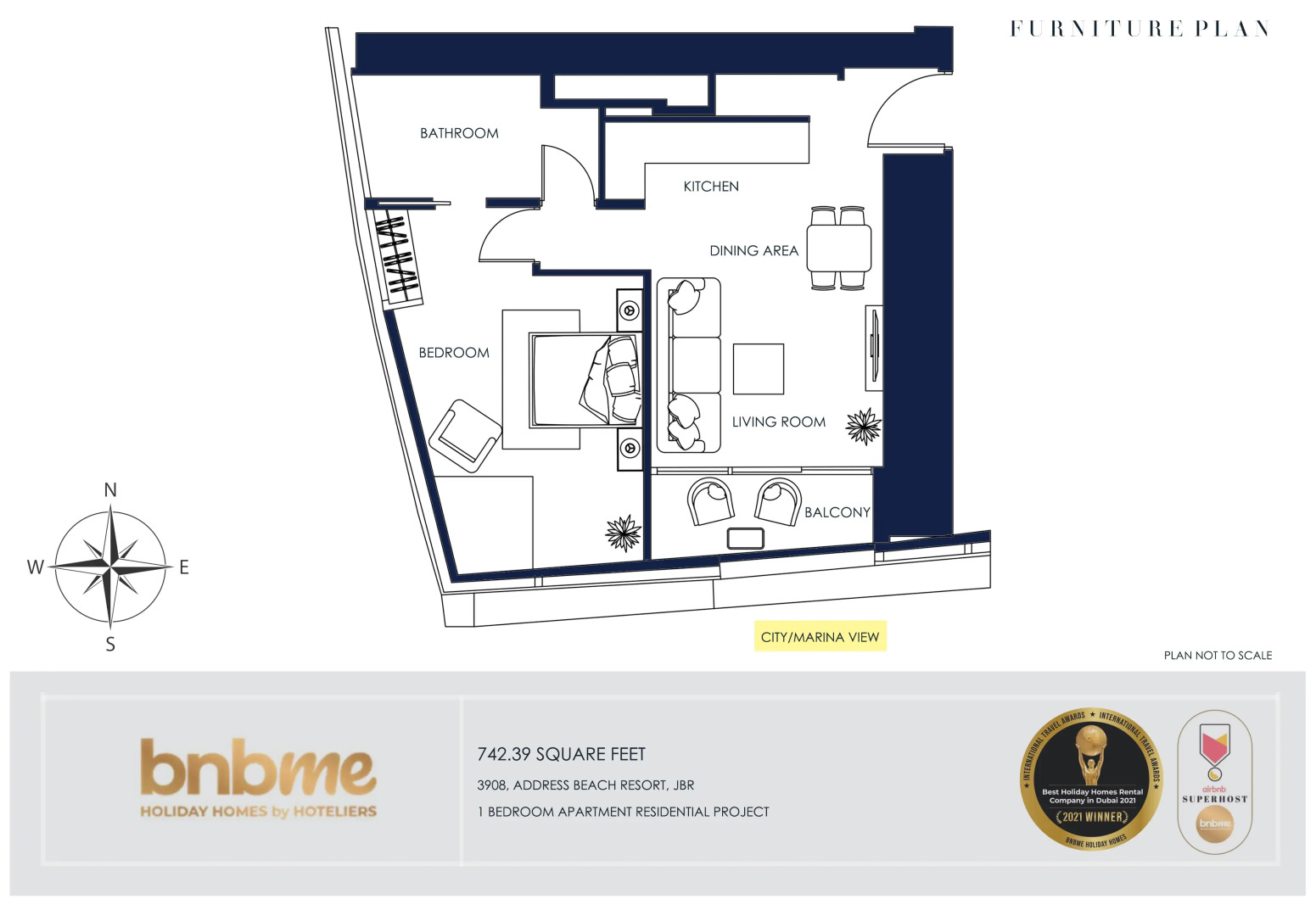 Апартаменты Jetset Life Style @ Address Residence-3908