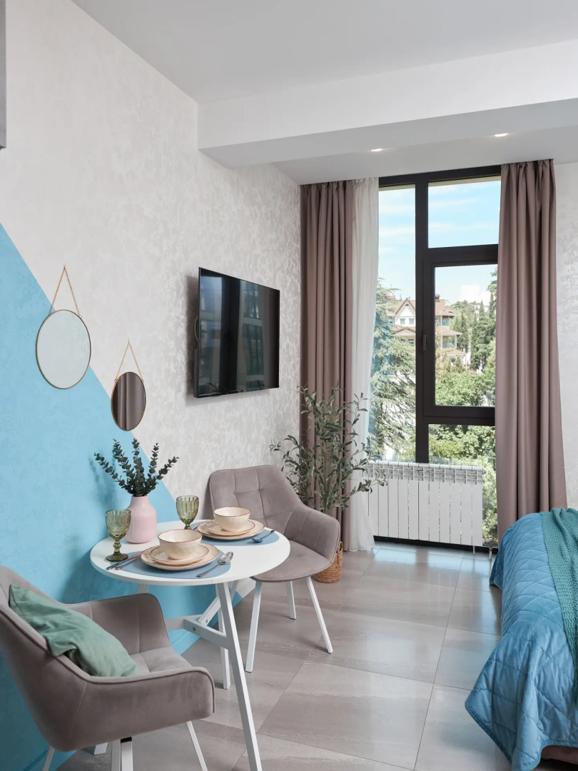 Апартаменты Сочи-Центр Студия с Бассейном на крыше. ЖК Метрополь