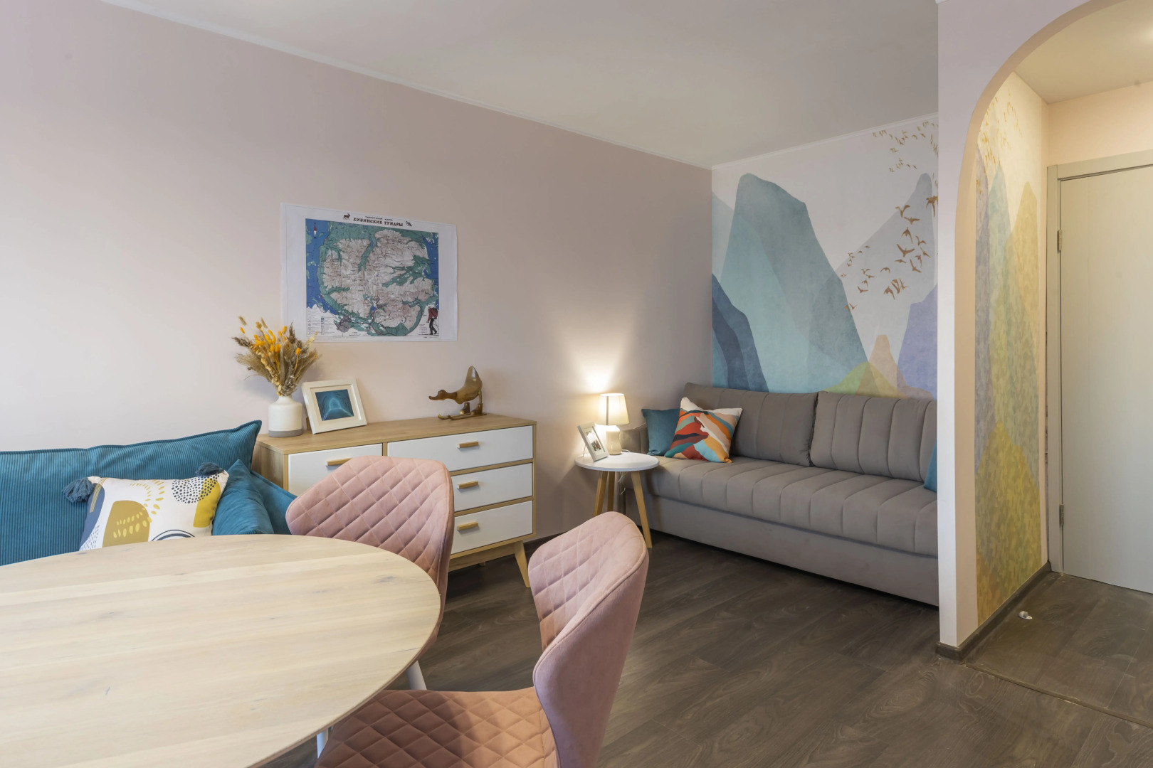 Квартира 2-комн с видом на озеро и горы