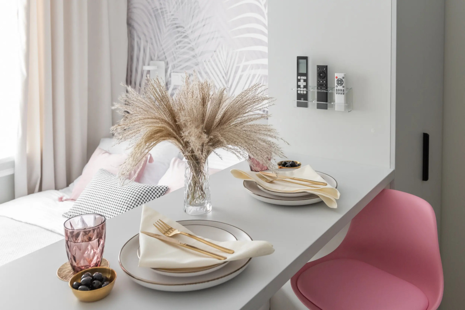 Квартира студия, романтичный дизайн