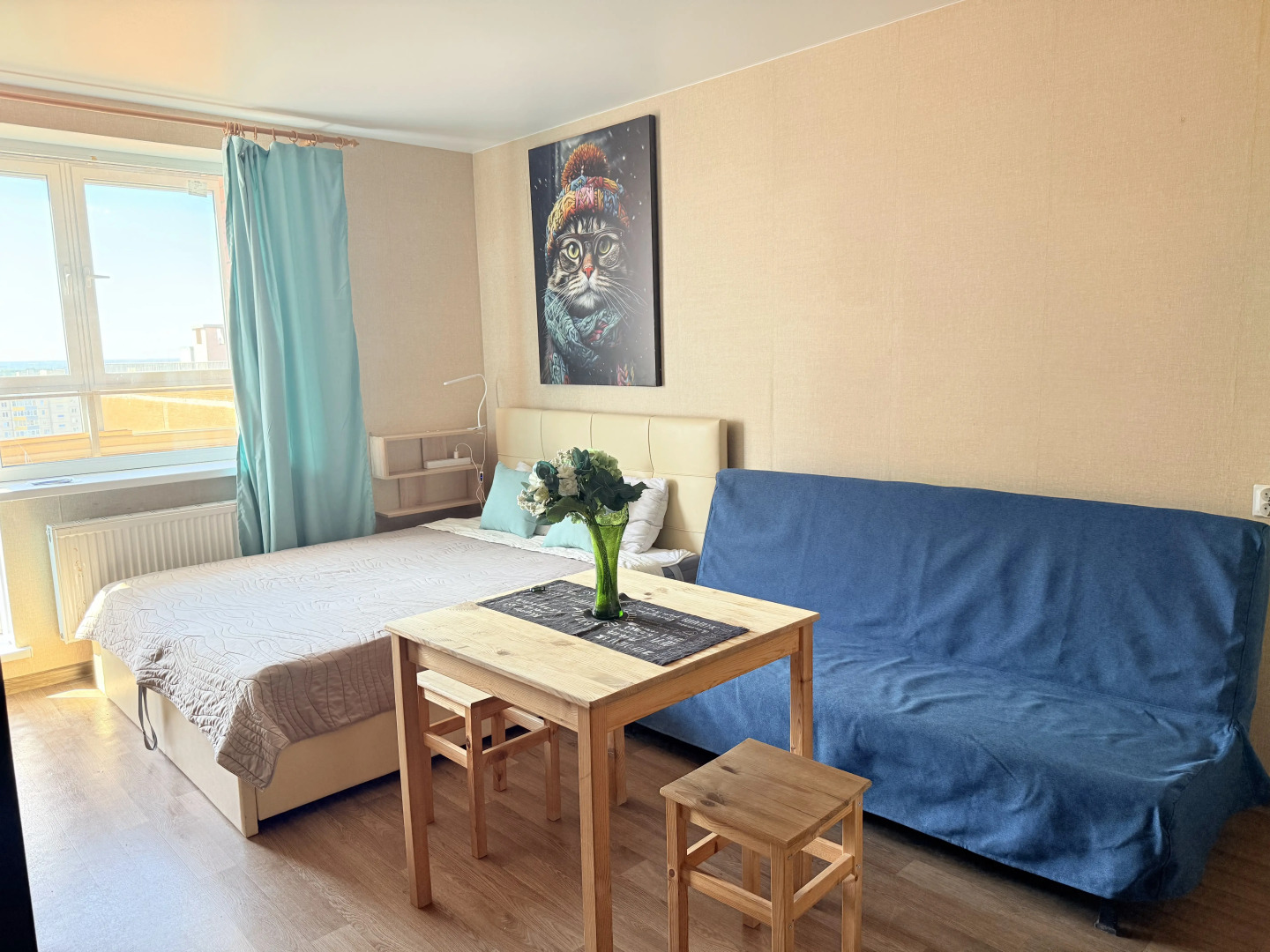 Апартаменты Квартира Студия Nevabed в Металлострое На Садовой