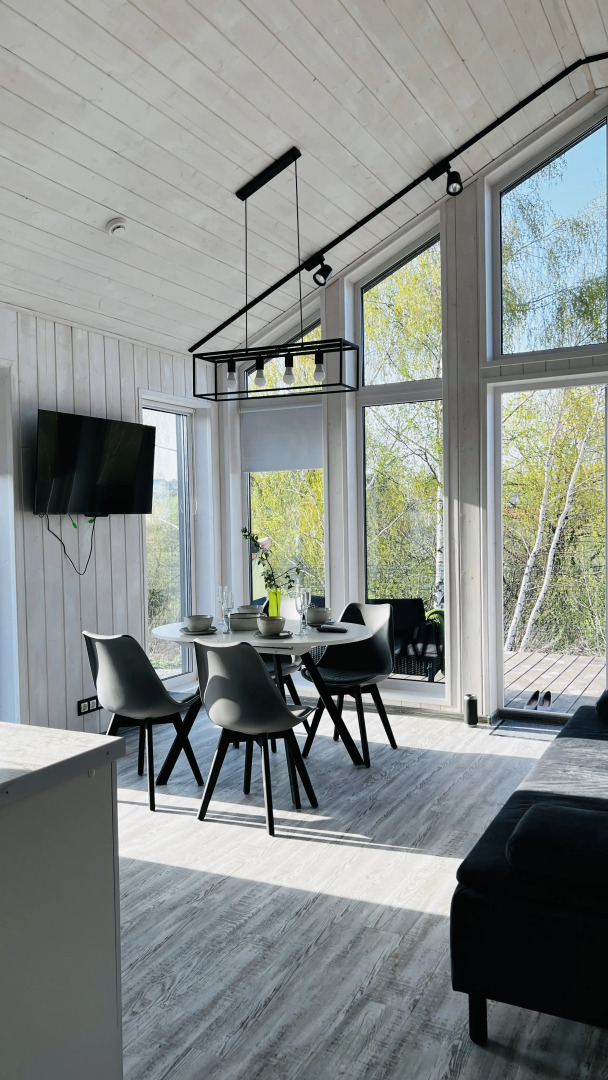 Шале Дом БарнХаус с Купелью в Городе Тула с Видом на Озеро