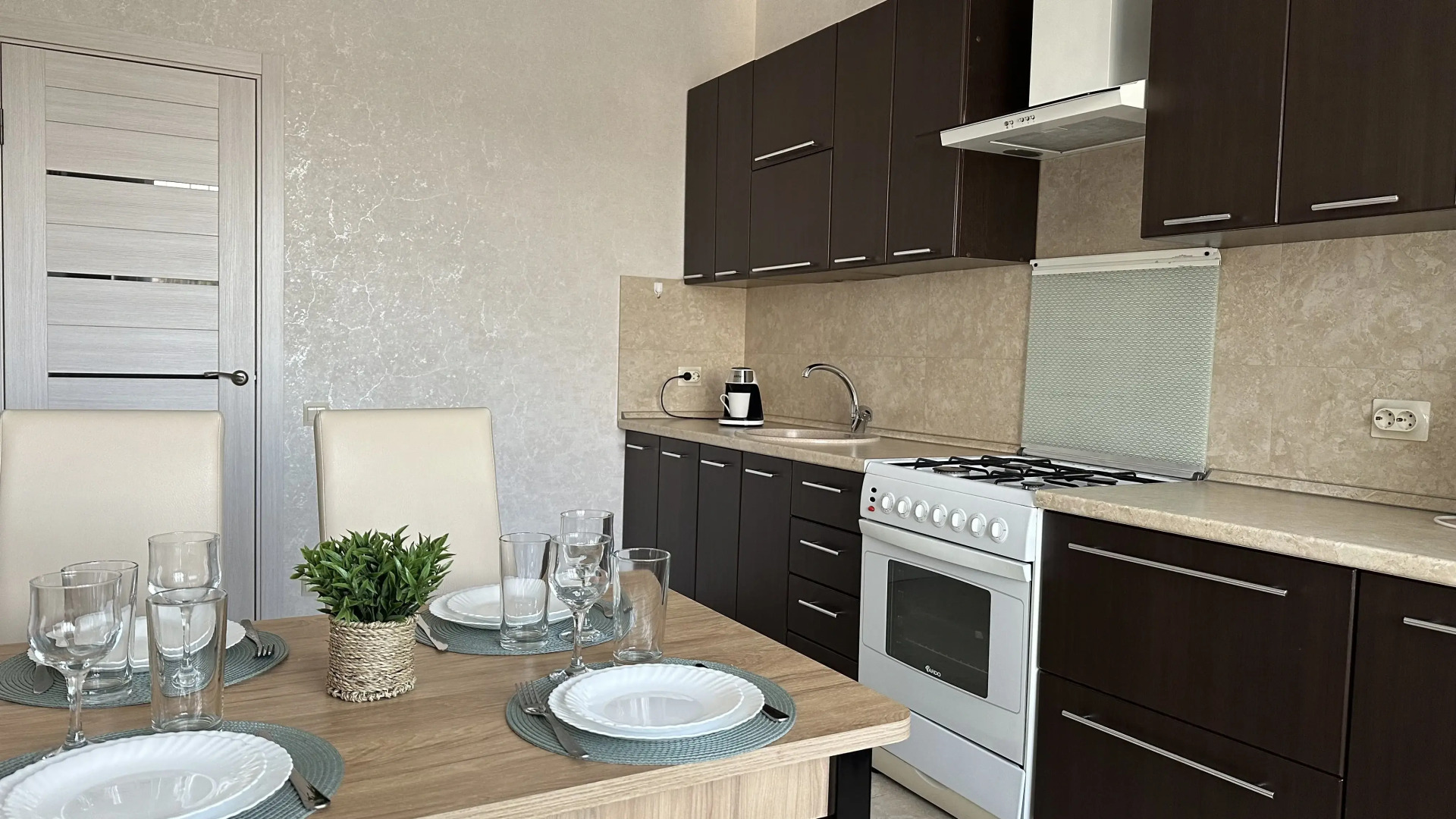 Квартира уютная возле парка с видом на Эльбрус