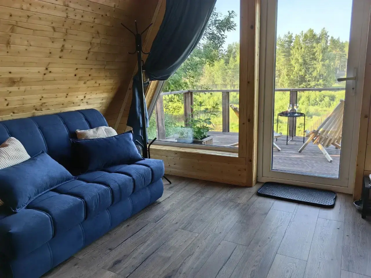 Частный дом A-frame с сауной у Игоры