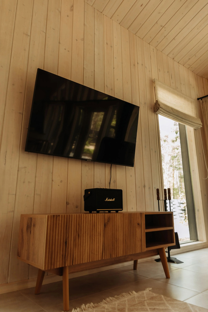 Частный дом Барнхаус в стиле бохо в сосновом лесу