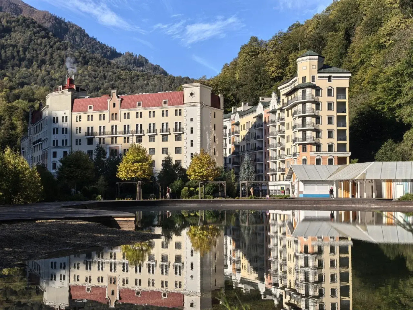 Апартаменты Студия в центре Роза Хутор, жить в горах