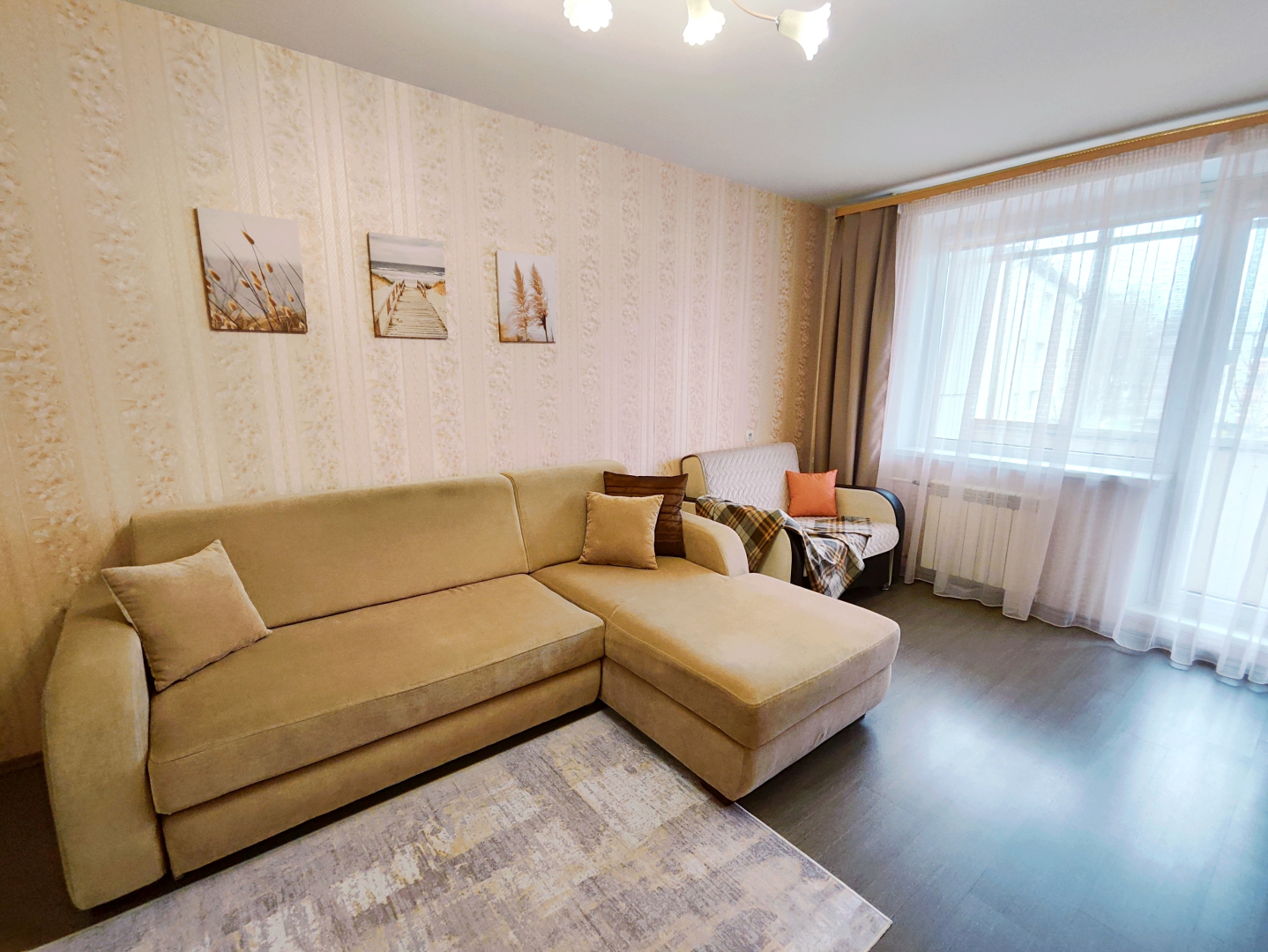 Квартира Большая 2-к Недалеко от Пляжа