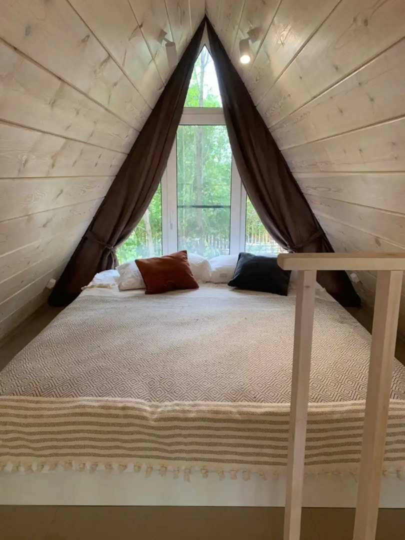 Частный дом с чаном на дровах в ЭКО дуб