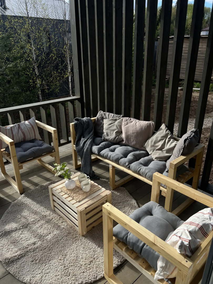 Частный дом Уютный просторный дом с панарамными окнами в березовой роще