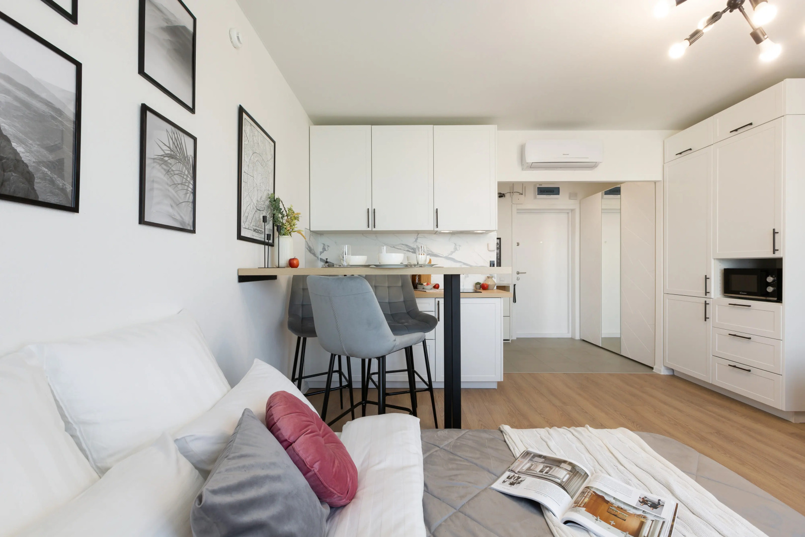 Апартаменты GOSTIO студия ЖК Дмитровский Парк метро Яхромская