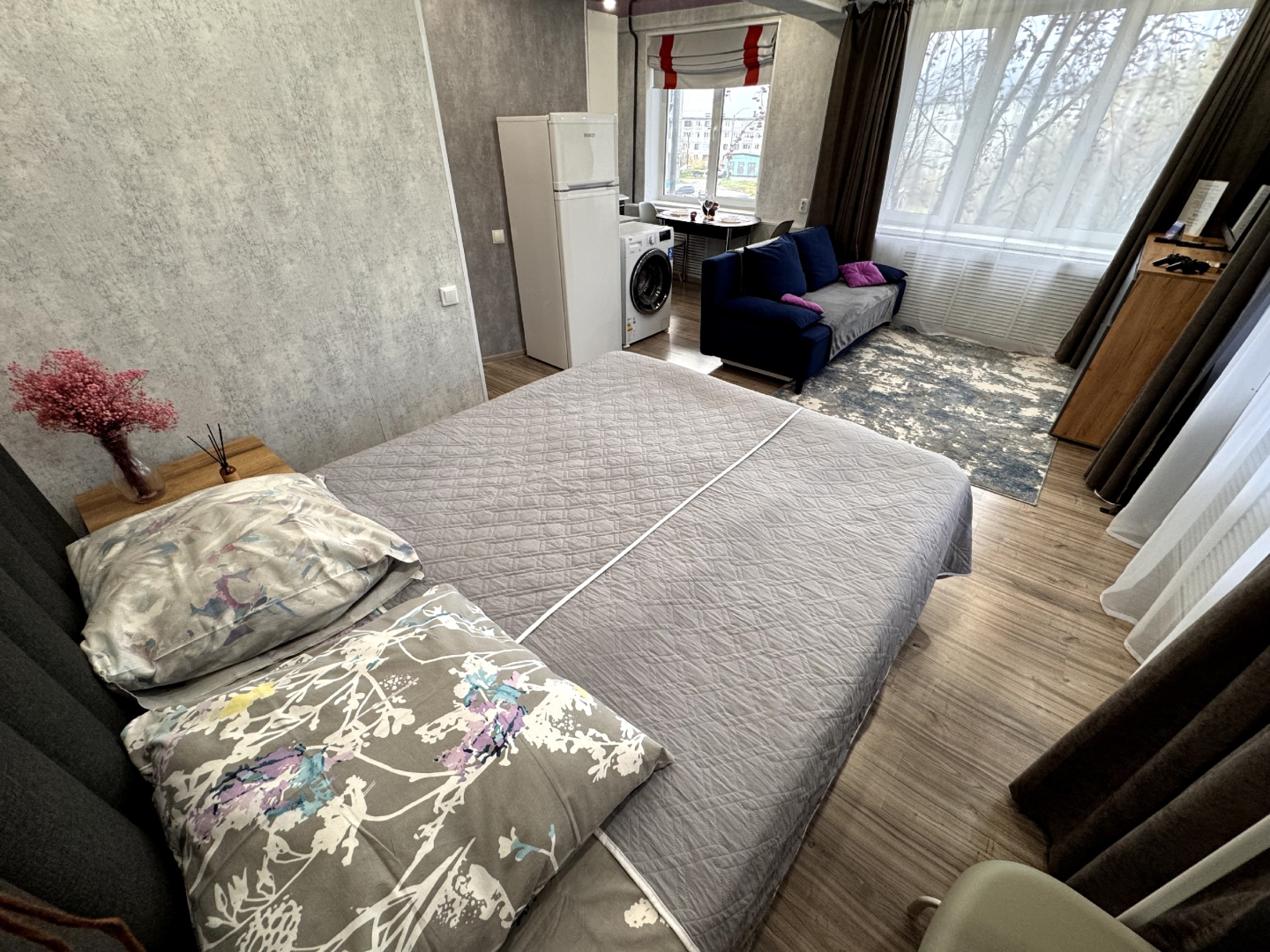 Квартира Аврора северное сияние за окном