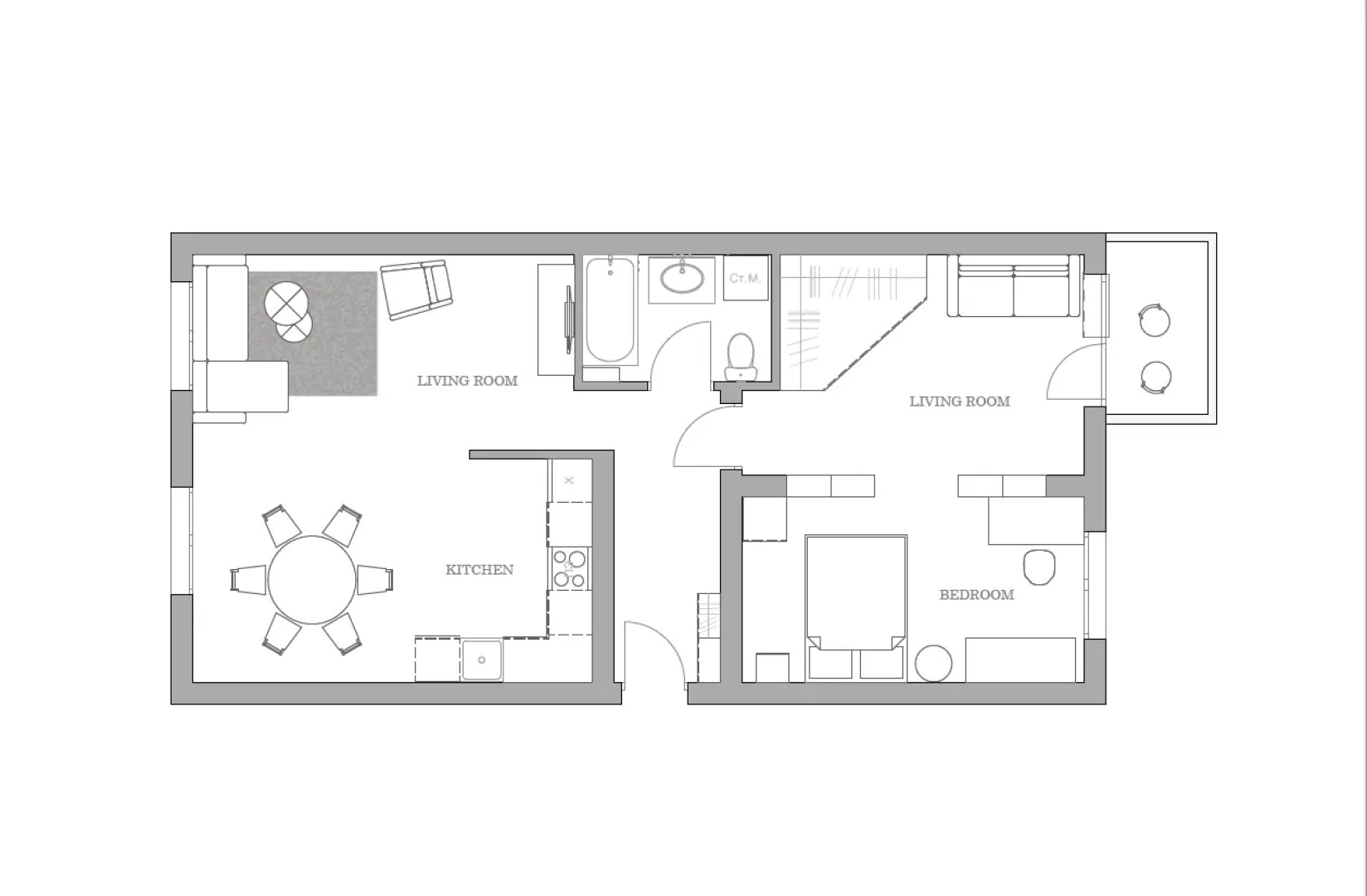 Квартира GM Apartments Евродвушка с видом на Кремль