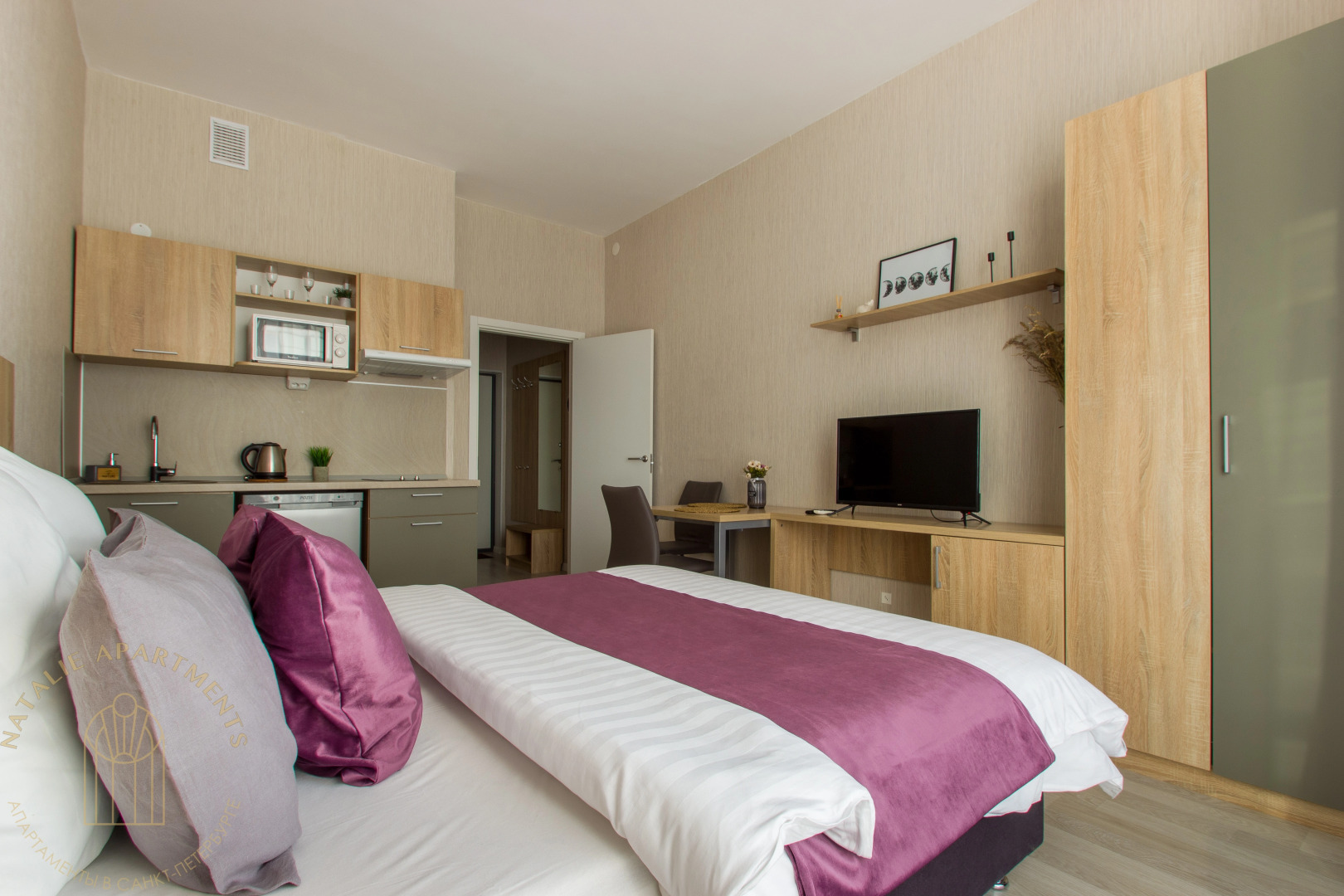 Апартаменты Студия Natalie Apartments Пулковское шоссе 14с6