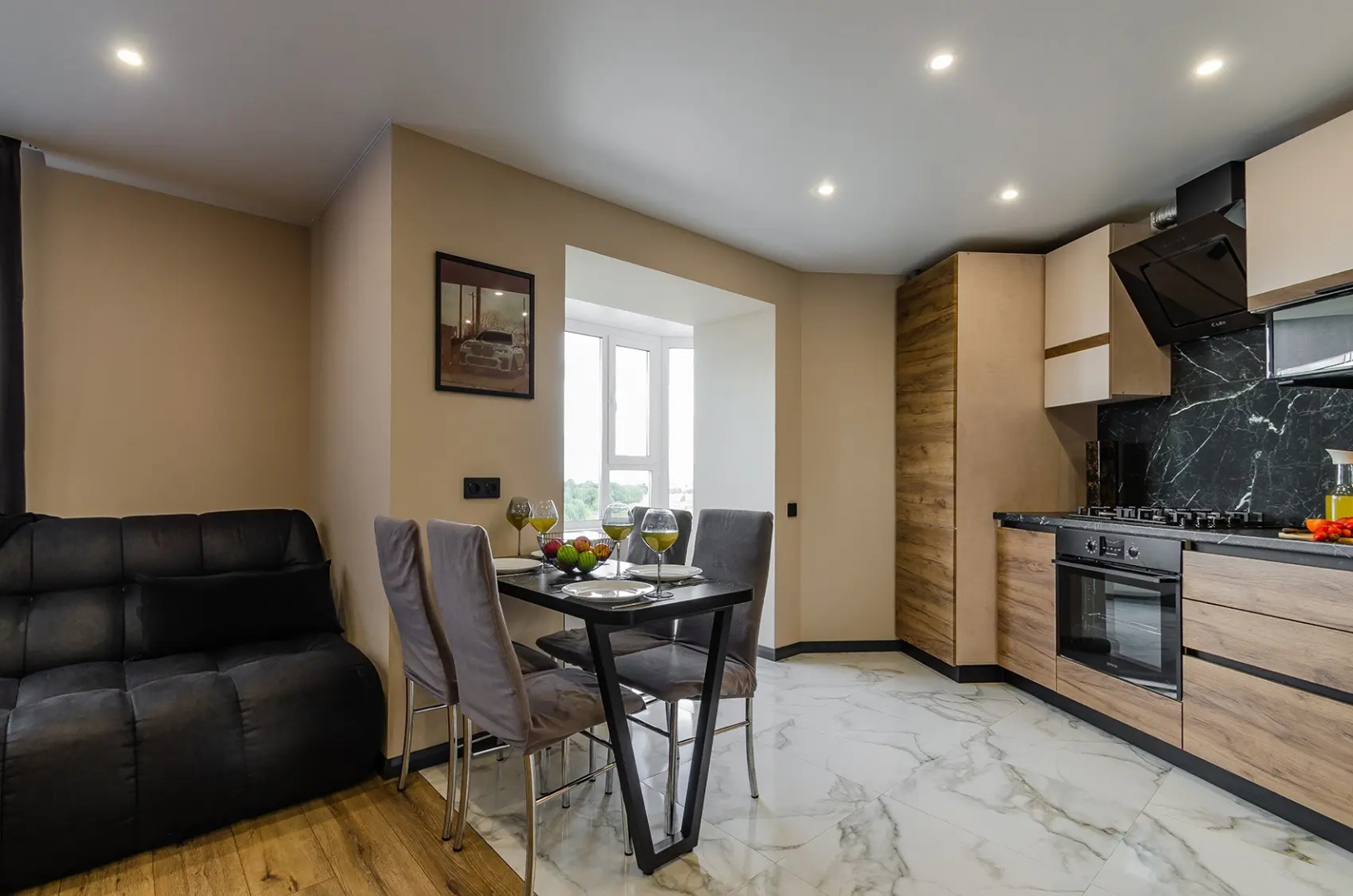 Квартира Изящная 1 комнатная с видом на Волгу