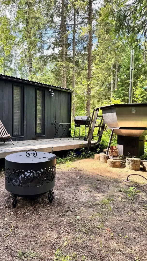 Бунгало С террасой и чаном