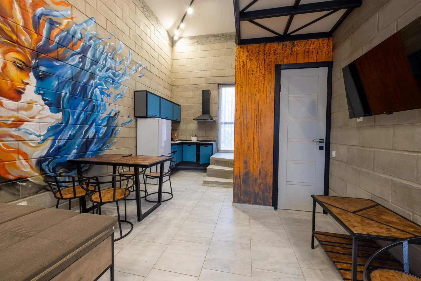 Двухуровневая квартира с сауной Огонь-Вода