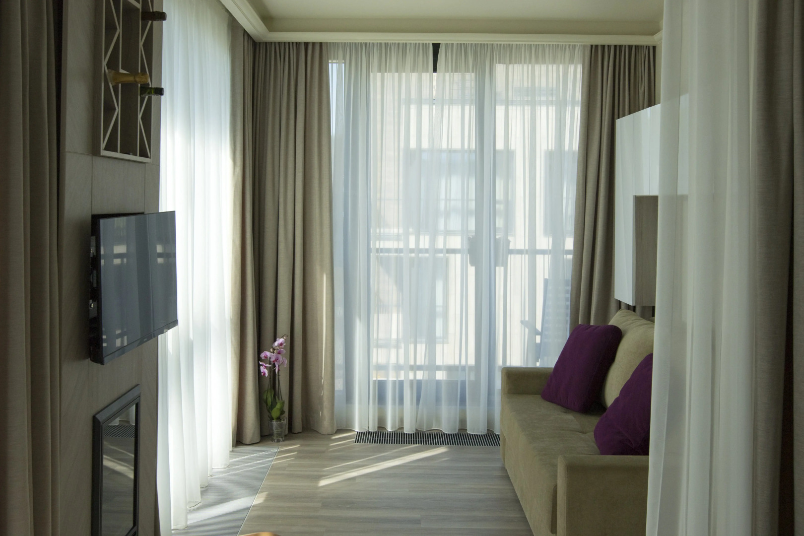 Апартаменты ОхтАпартЛюкс с сауной, террасой и одной спальней