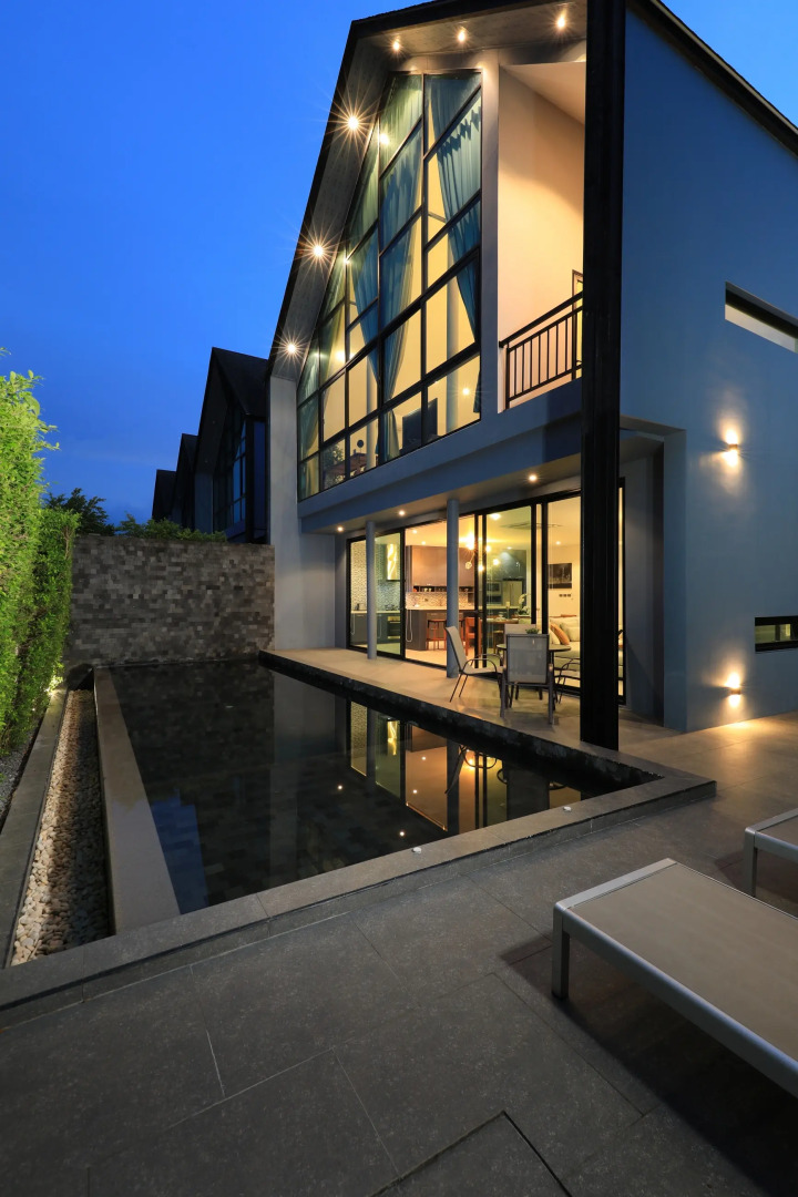 Вилла 3-комнатная с бассейном в 10 минут до пляжа Банг Тао GRN-A4